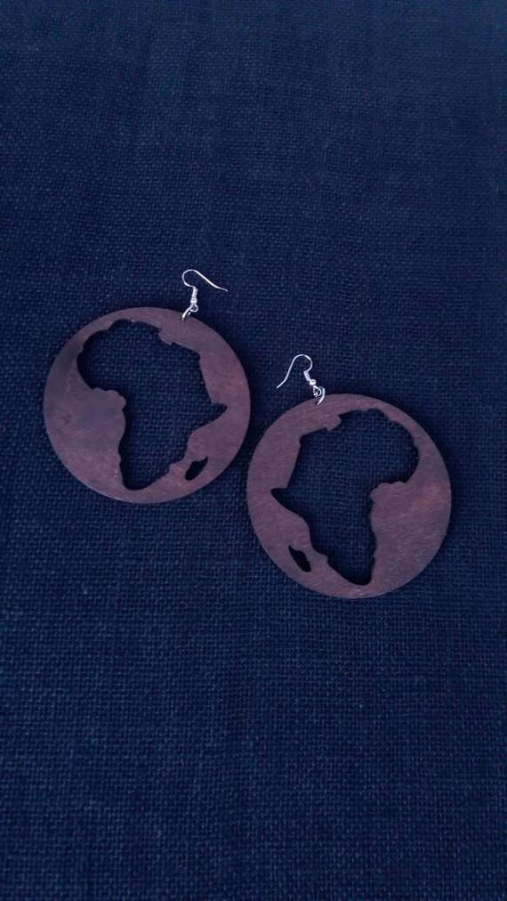 Thumbnail: Q3  Afrocentric  wooden earring