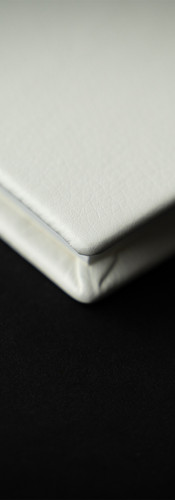 A photo of the album showing the corner emphasising the quality