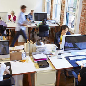 open plan modern office