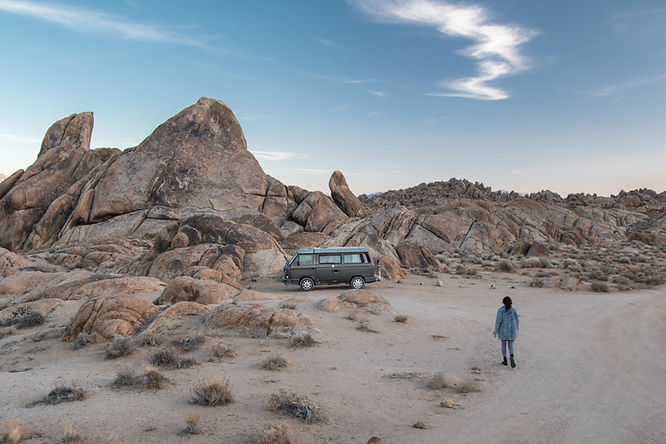 Van in Desert
