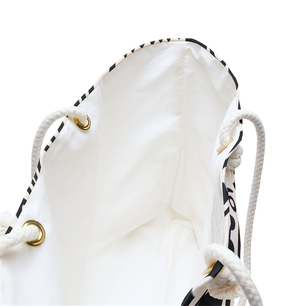 Thumbnail: Black and White Afrocentric Weekender Bag