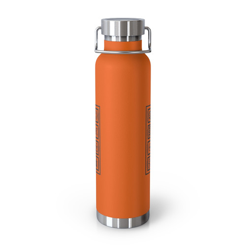 Adinkra Block Copper Vacuum Insulated Bottle, 22oz | Dretiqs