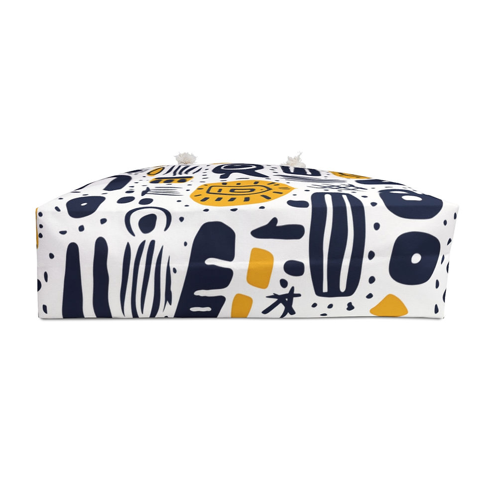 Thumbnail: Blue and Yellow Afrocentric Weekender Bag
