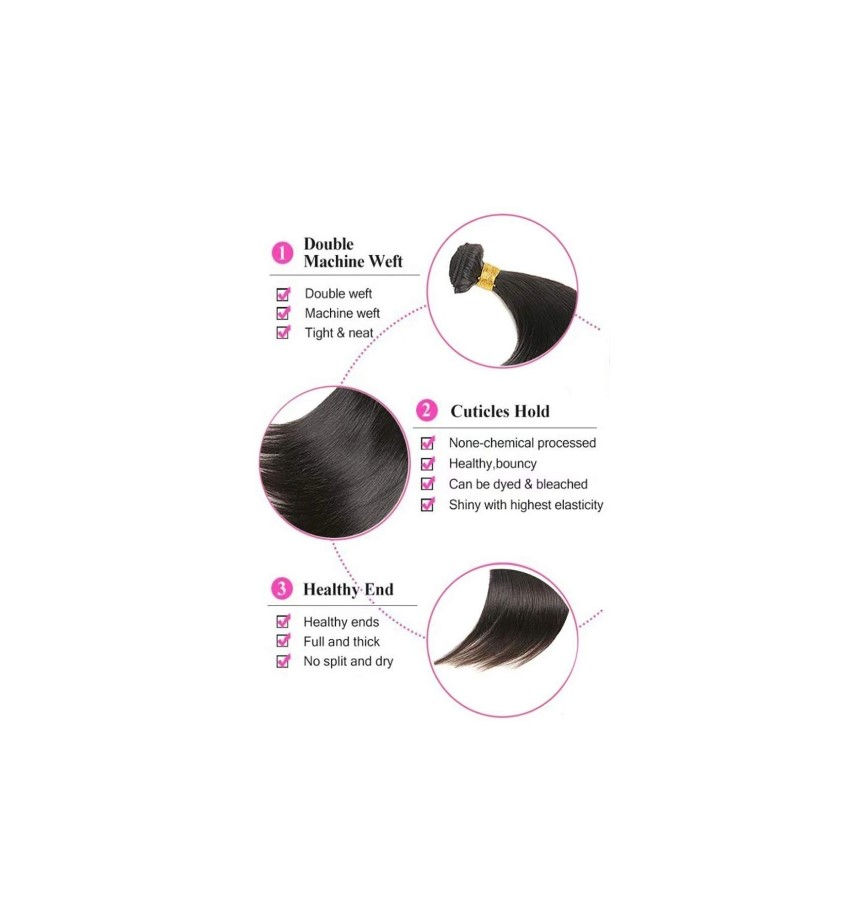 Thumbnail: Straight 3 bundles with 13*4 Lace Frontal