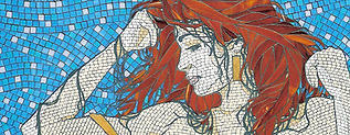 Red Head mosaic by Kyle Ray