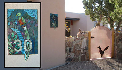 Resplendent Quetzal mosaic address
