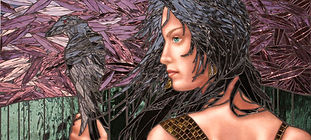 Raven Head mosaic by Kyle Ray
