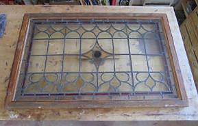 Clear Victorian stained glass repair