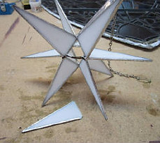 Star stained glass repair