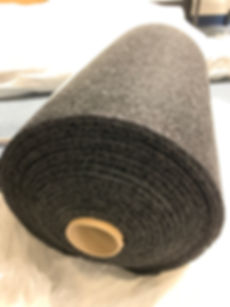 20" or 24"x40' Black Unbacked Vinyl Loop Matting