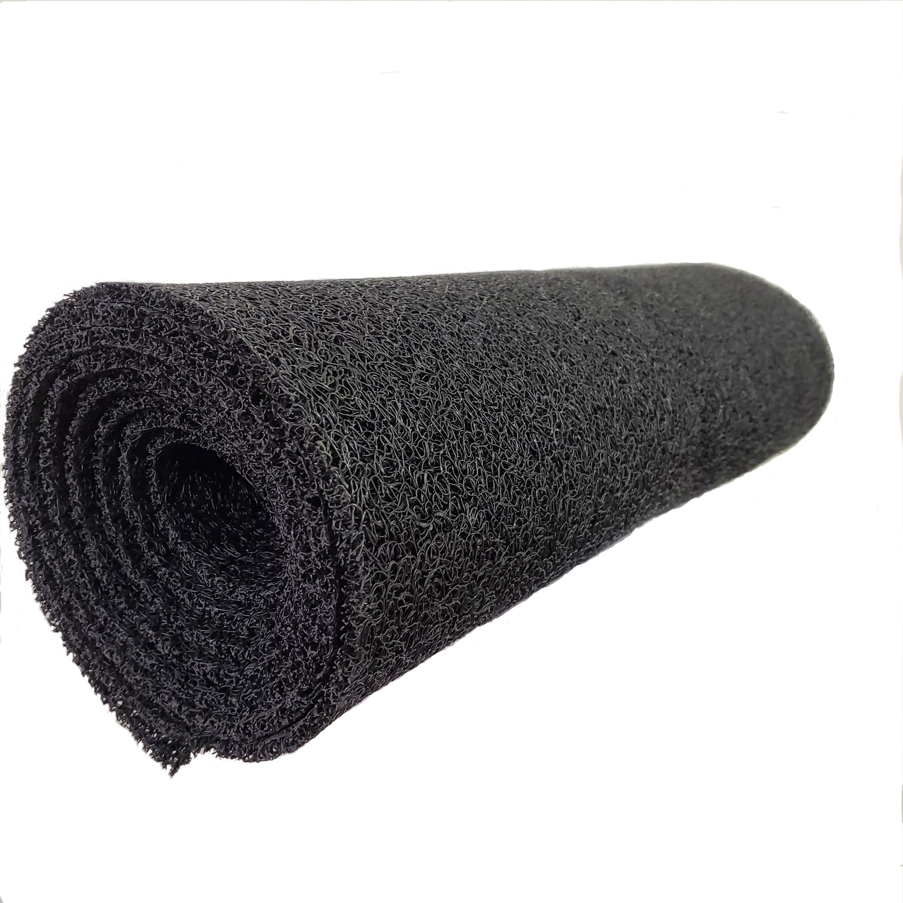 5/16", 20"x40' Black Unbacked Vinyl Loop Matting Wakulla Mat