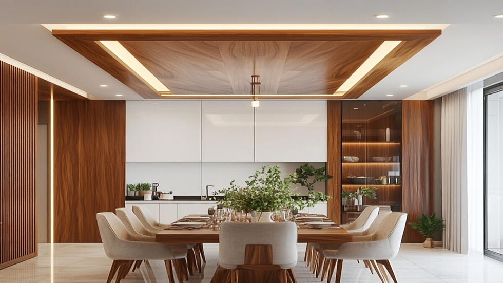 Plaster ceiling downlight arrangement for perfect lighting distribution