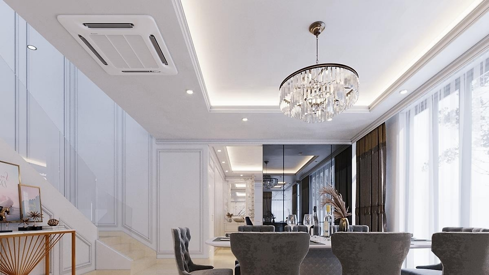 Harga l box plaster ceiling untuk ruang tamu moden