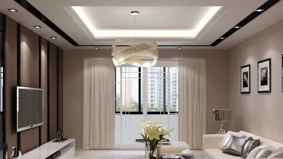Harga plaster ceiling per kaki with modern cornice finish