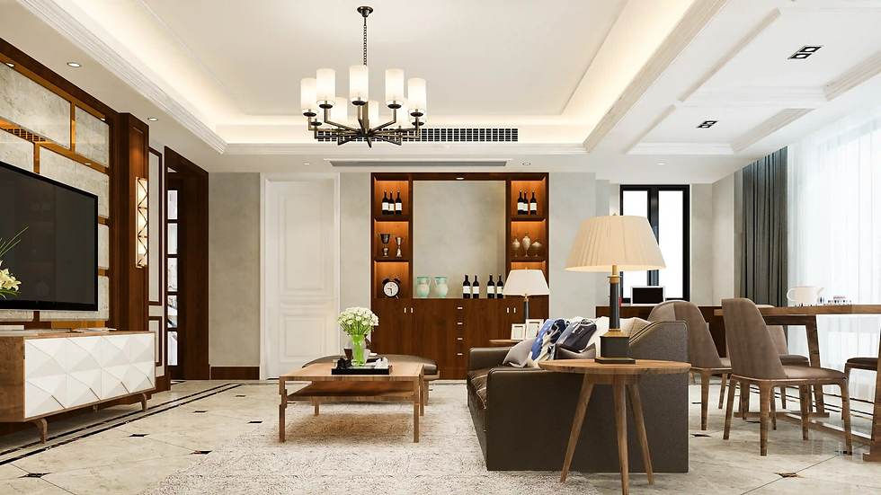 Classic plaster ceiling malaysia style with modern touch