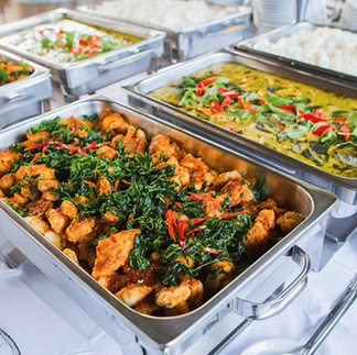 Dome set catering with rendang and lemang for family gathering in KL