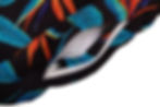 Thumbnail: Close Up Shot of the Sun Kulture Black Paradise Short/ Swimtrunk Eco Short zipper side pockets