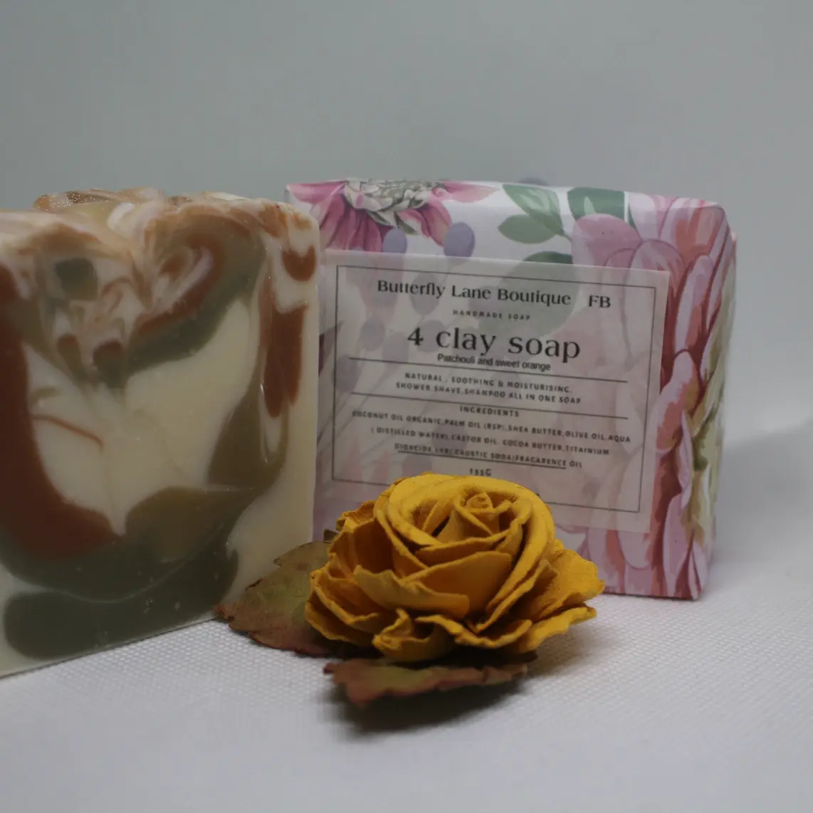 4 Clay Soap Patchouli & Orange