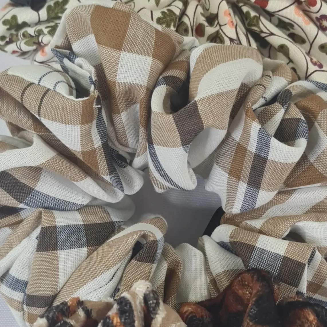 Plaid Scrunchie