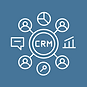 CRM system connecting clients, data, and analysis