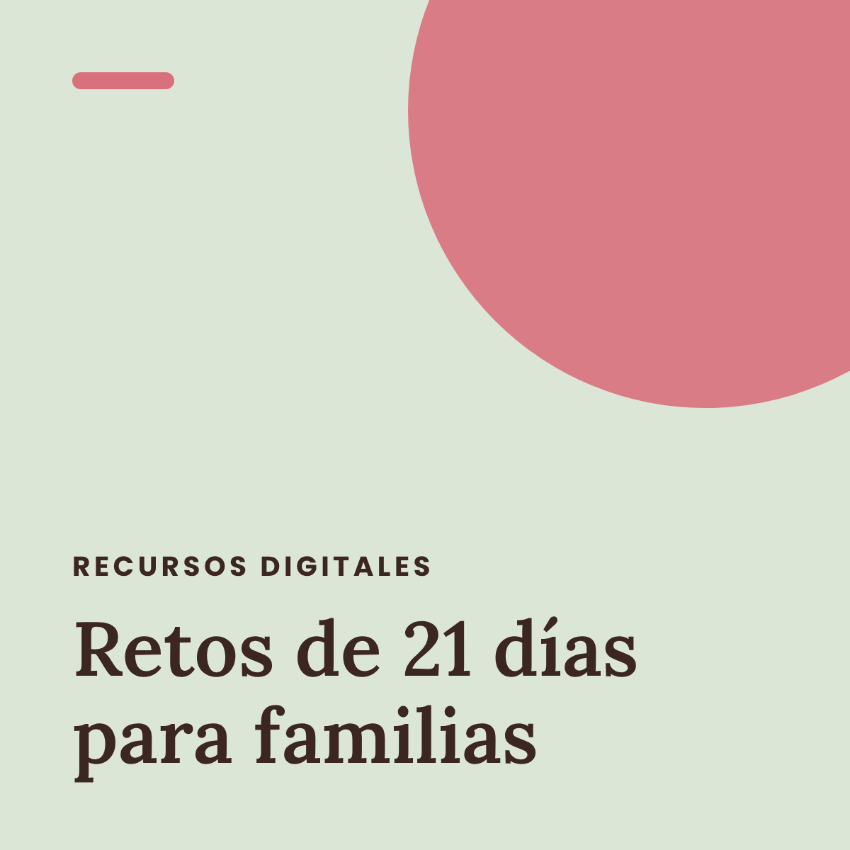 Retos de 21 días para familias