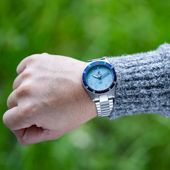 Montre Automatique BOLDR SAFARI DEFENDER ELEWANA - Cadran Vert - Boîtier 40 Mm - Étanche 200 M