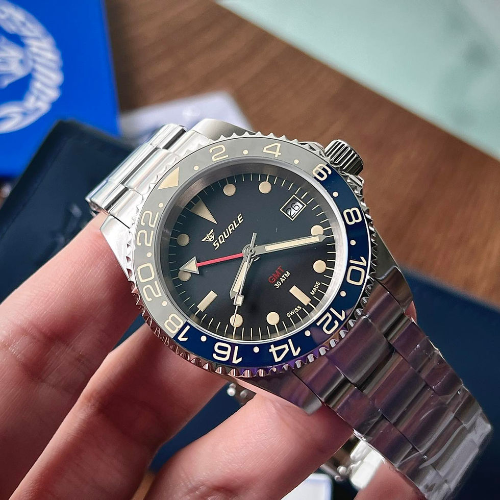 ภาพขนาดย่อ: Squale - 30ATMOS Tropic GMT (40mm.) *Oyster Strap