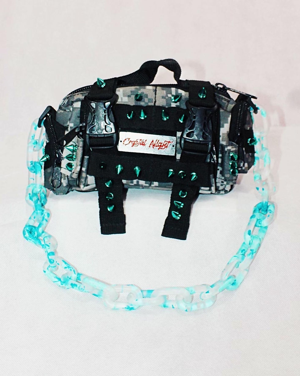 (STRANGEH) CAMU BLUE CRYSTAL CARGO ( BLUE SILVER SPIKE ) 