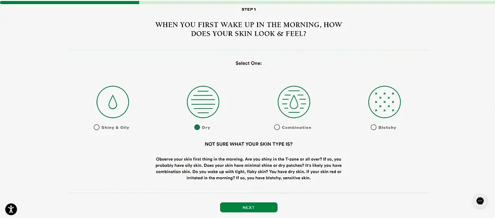 Mario Badescu skincare quiz