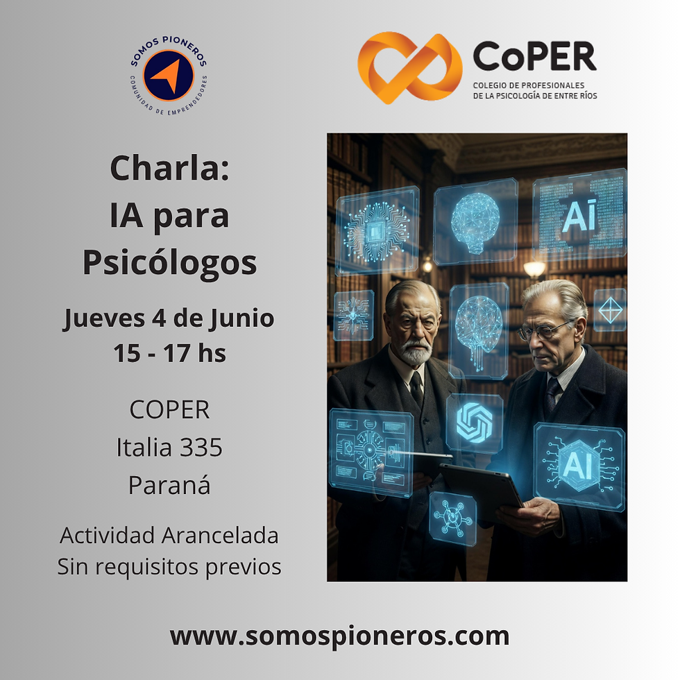 Charla Taller: Introducción a la IA para Psicólogos - COPER