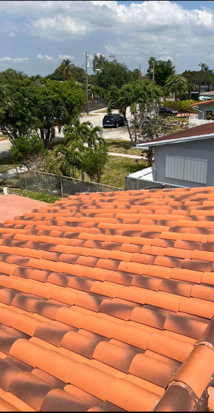 Roof cleaning — C&C residential service photograph
