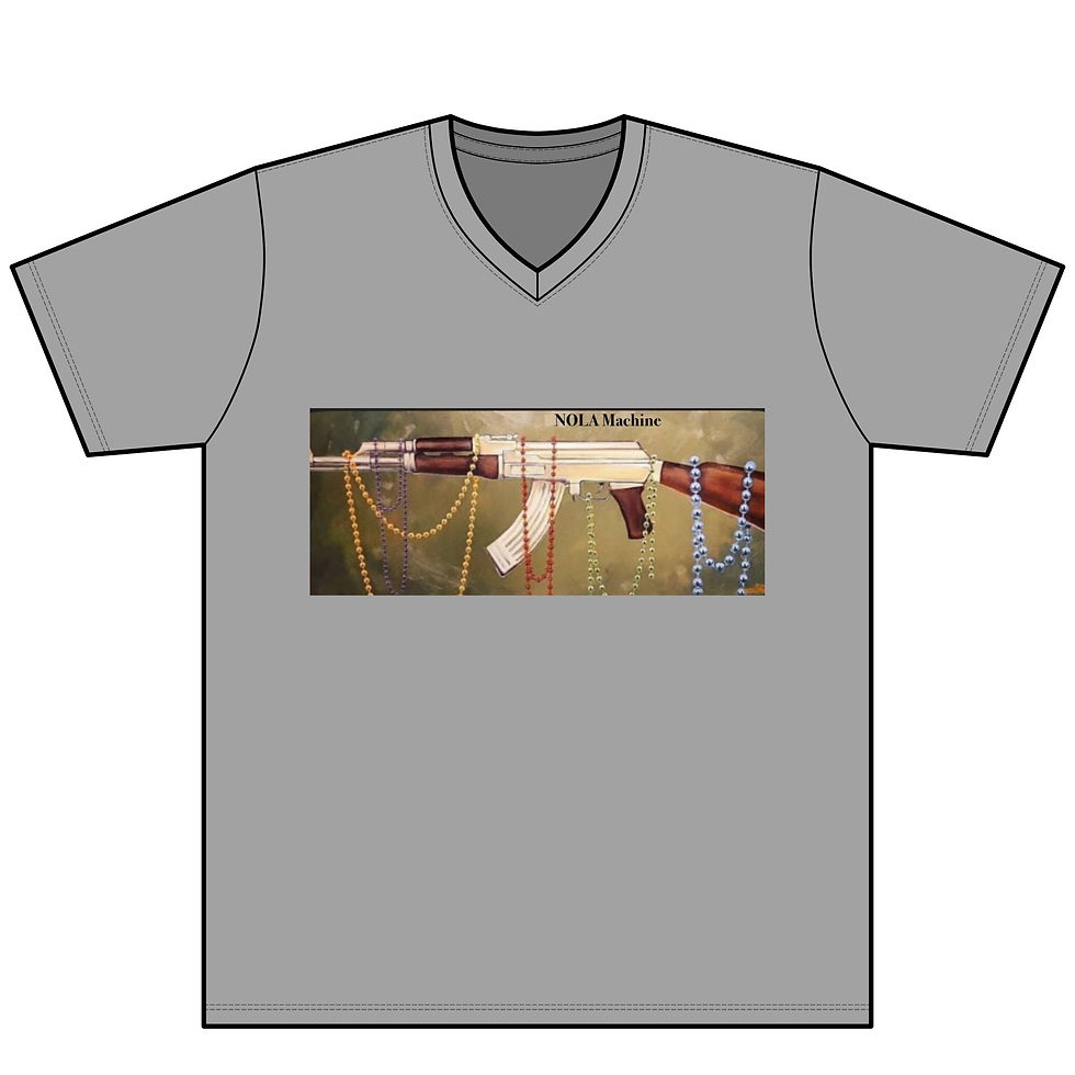 Thumbnail: Perfect Tri V-Neck Tee (AK with Beads/Rose)