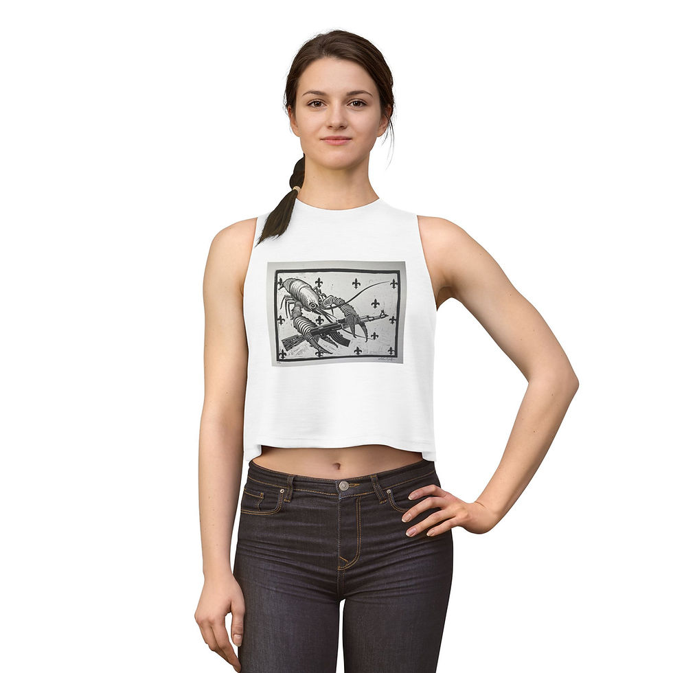 Thumbnail: Women's Crop Top (Crawfish with AK)