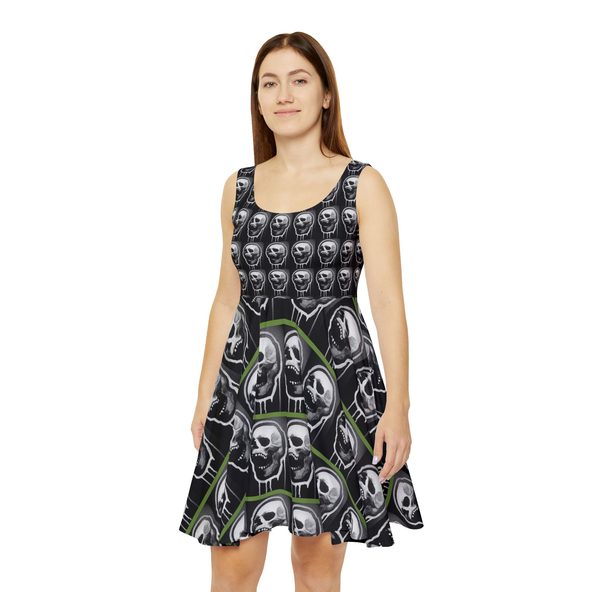 Women's Skater Dress (AOP) "Skulls"