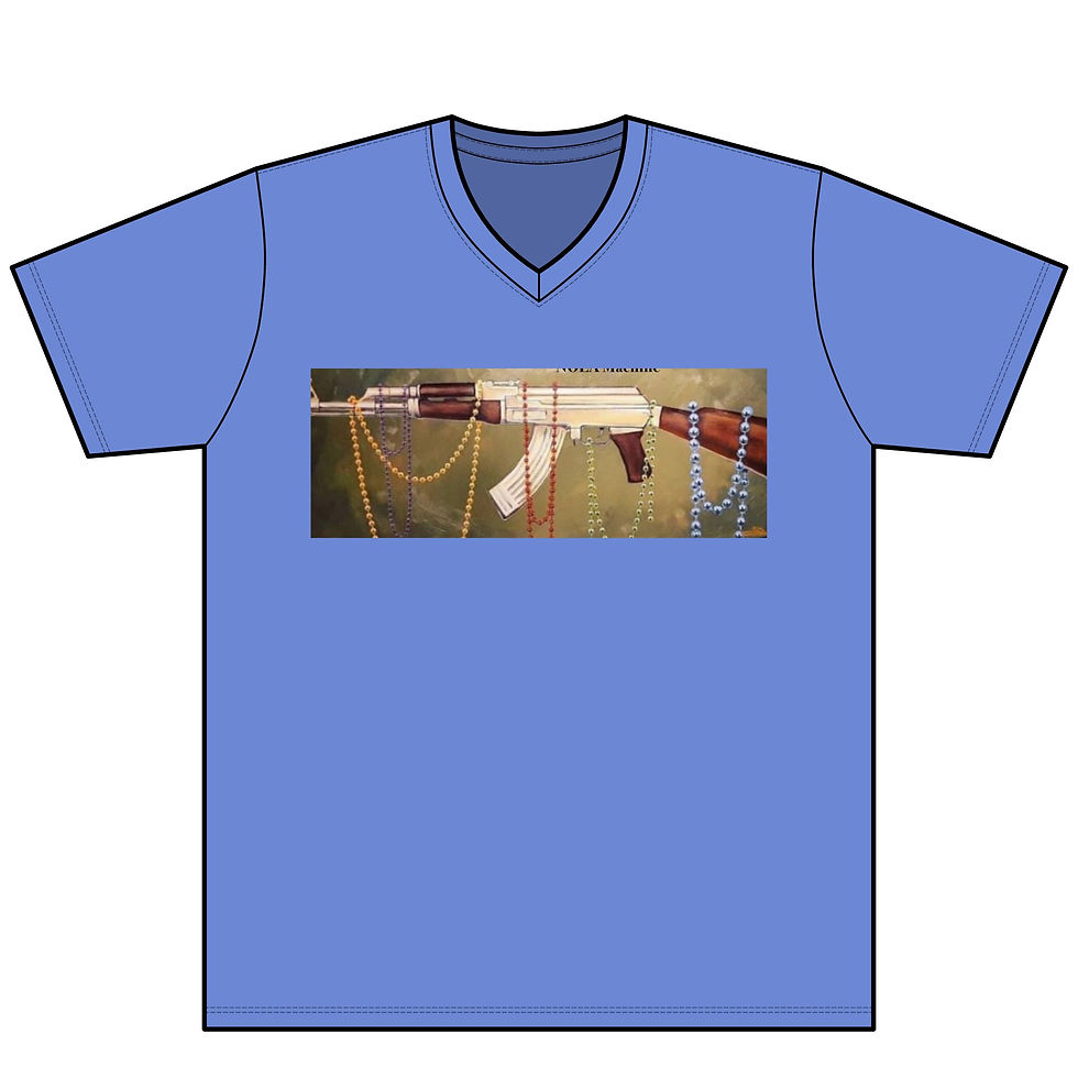 Thumbnail: Perfect Tri V-Neck Tee (AK with Beads/Rose)