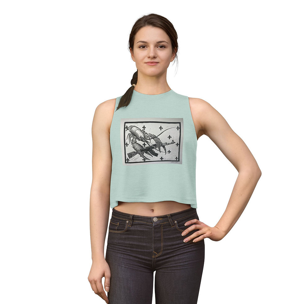 Thumbnail: Women's Crop Top (Crawfish with AK)