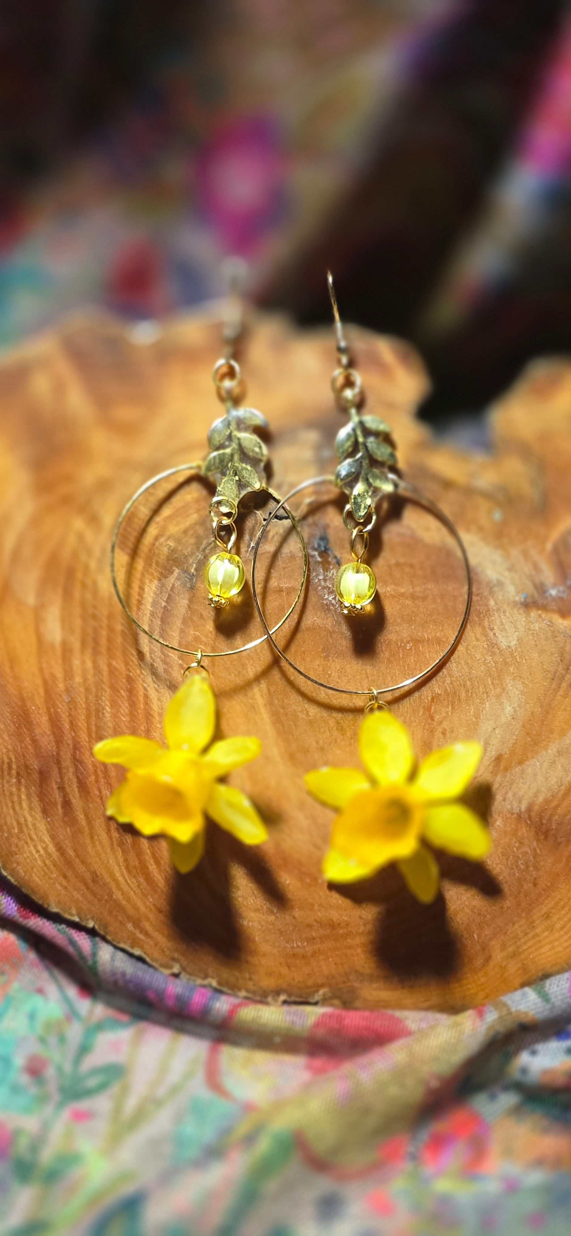 Mini Daffodils earings 