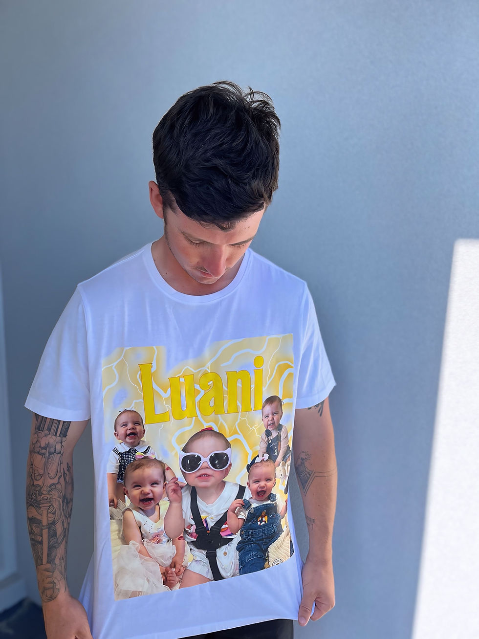 Custom Image Face Print Tee