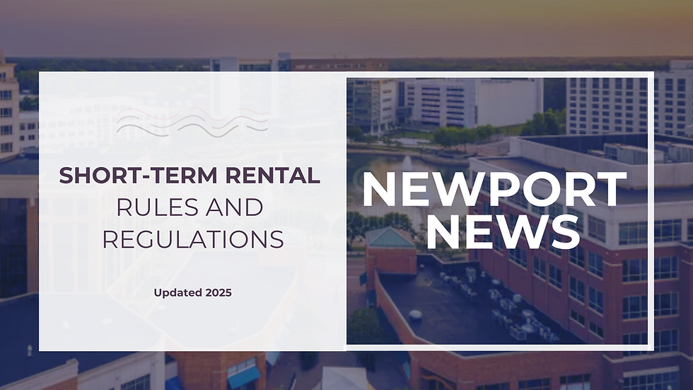 Short-Term Rental Laws | Newport News, VA