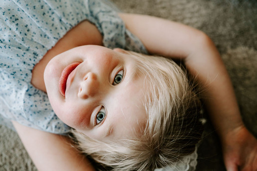 girl looking at the camera