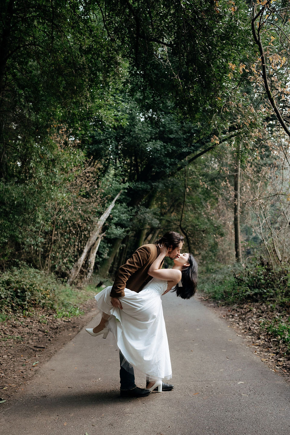 Redwood Engagement Photos in Santa Cruz ; Henry Cowell