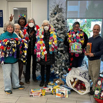 Scarves and Toys Donated to The Brooks!