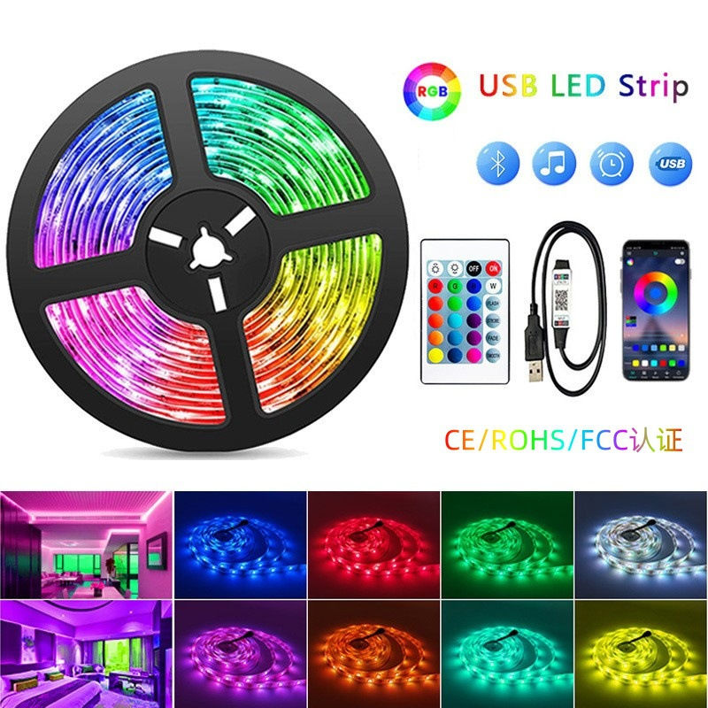 5050 RGB LED Strip with Remote Control and Bluetooth