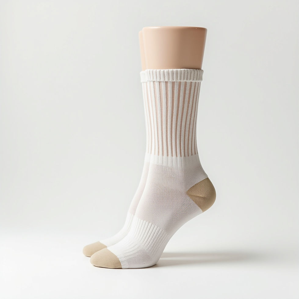 Cotton Blend Grip Socks