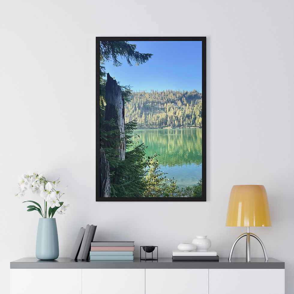 Thumbnail: Travel Print | Lake Forest Scene | Nature Wall Art