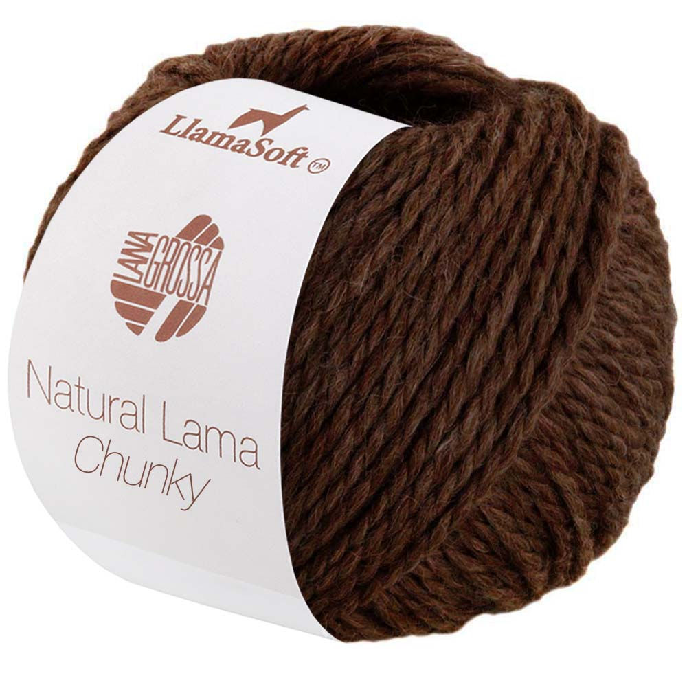 Natural Lama Chunky - Schokobraun