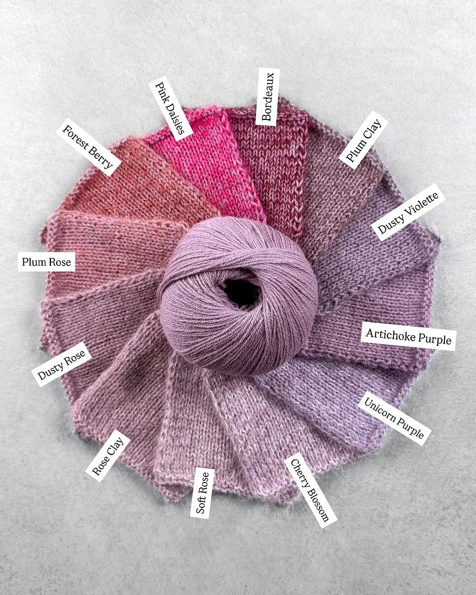 Miniatura: Merino - Artichoke Purple