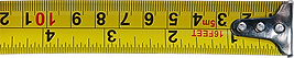 An extended tape measure