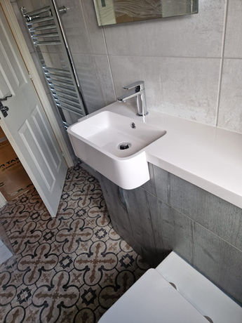 bathroom sink section fitted