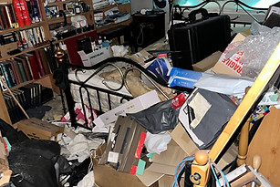 Room full to the brim with rubbish
